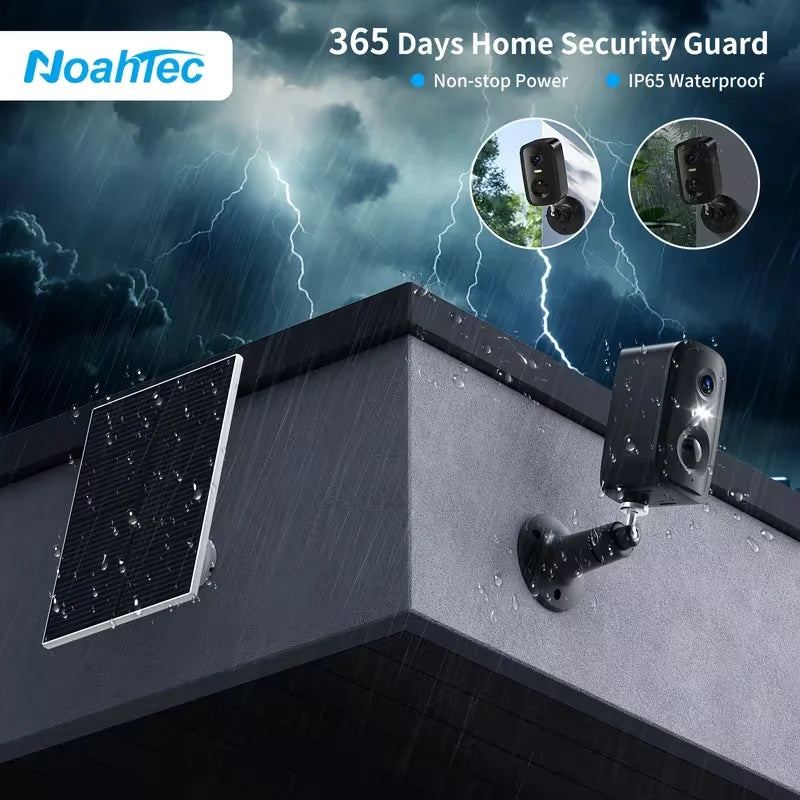 5MP Solar Wireless Security Camera AI Motion Two Way Audio