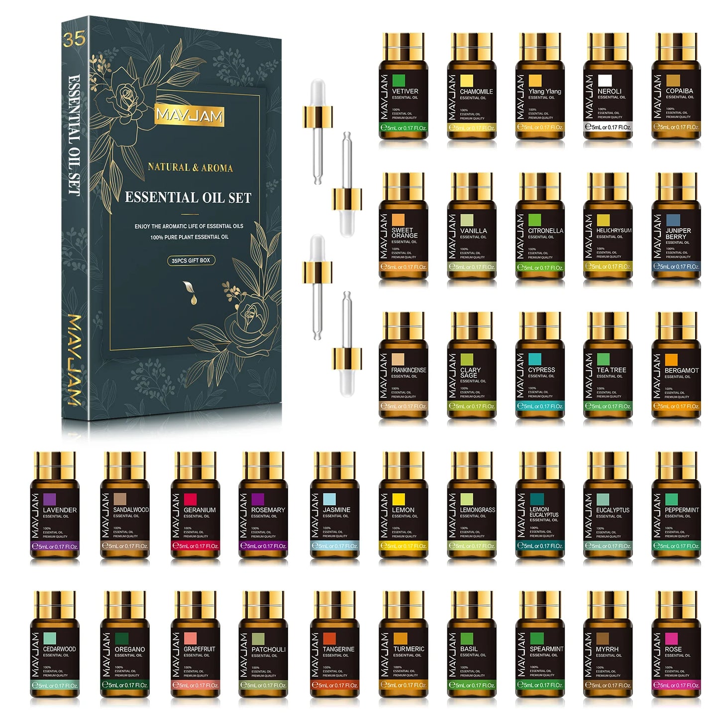 MAYJAM Pure Essential Oils Set For Humidifiers And Aromatherapy