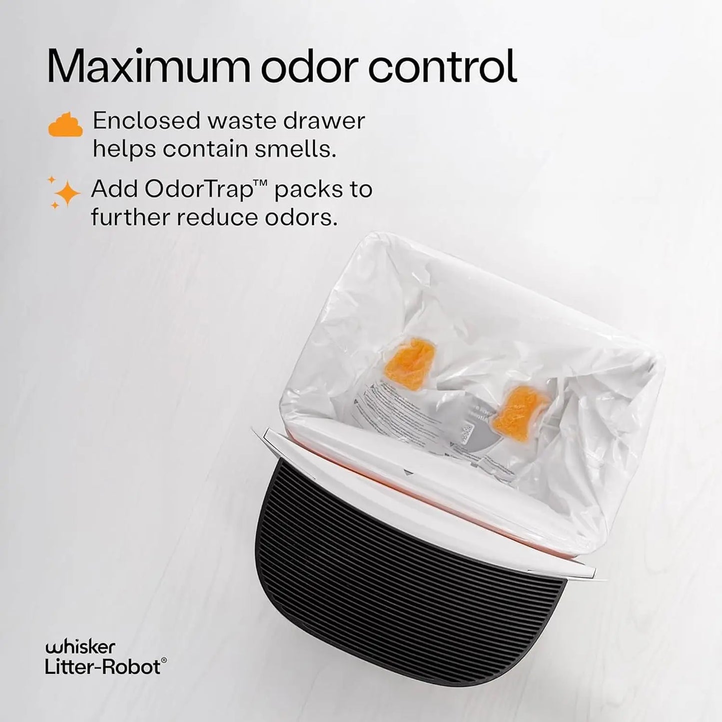 Litter-Robot EVO by , Black - Automatic Self-Cleaning Cat Litter Box, Compact Space-Saving Design, Advanced Odor, Customized