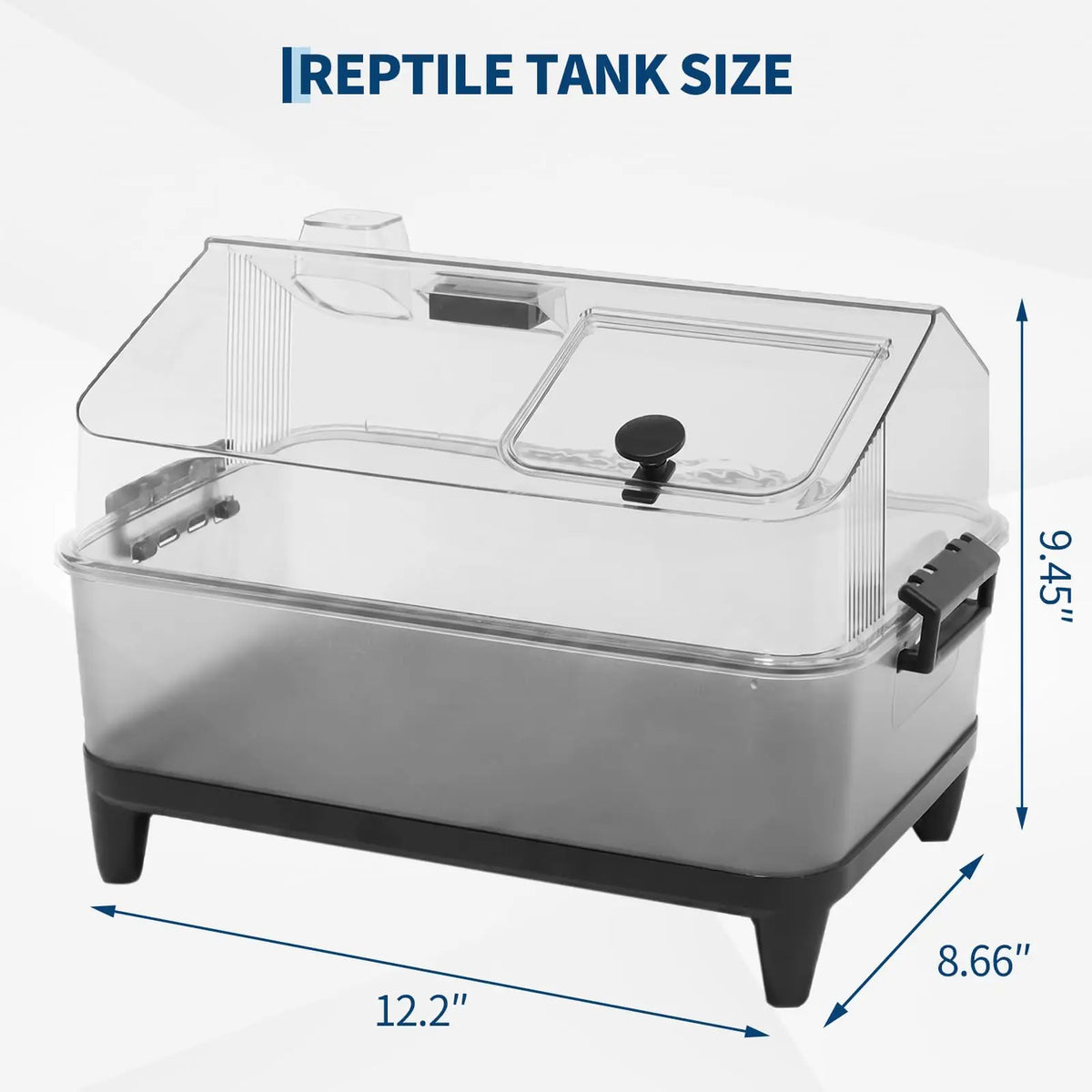 HiMiss Reptile Terrarium Kit With Acrylic Tank And Heating Pad