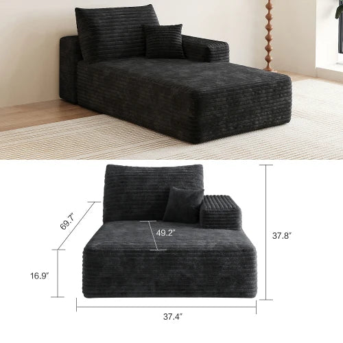 YQXH Cloud Style Corduroy Modular Sectional Sofa Cushions Memory Foam