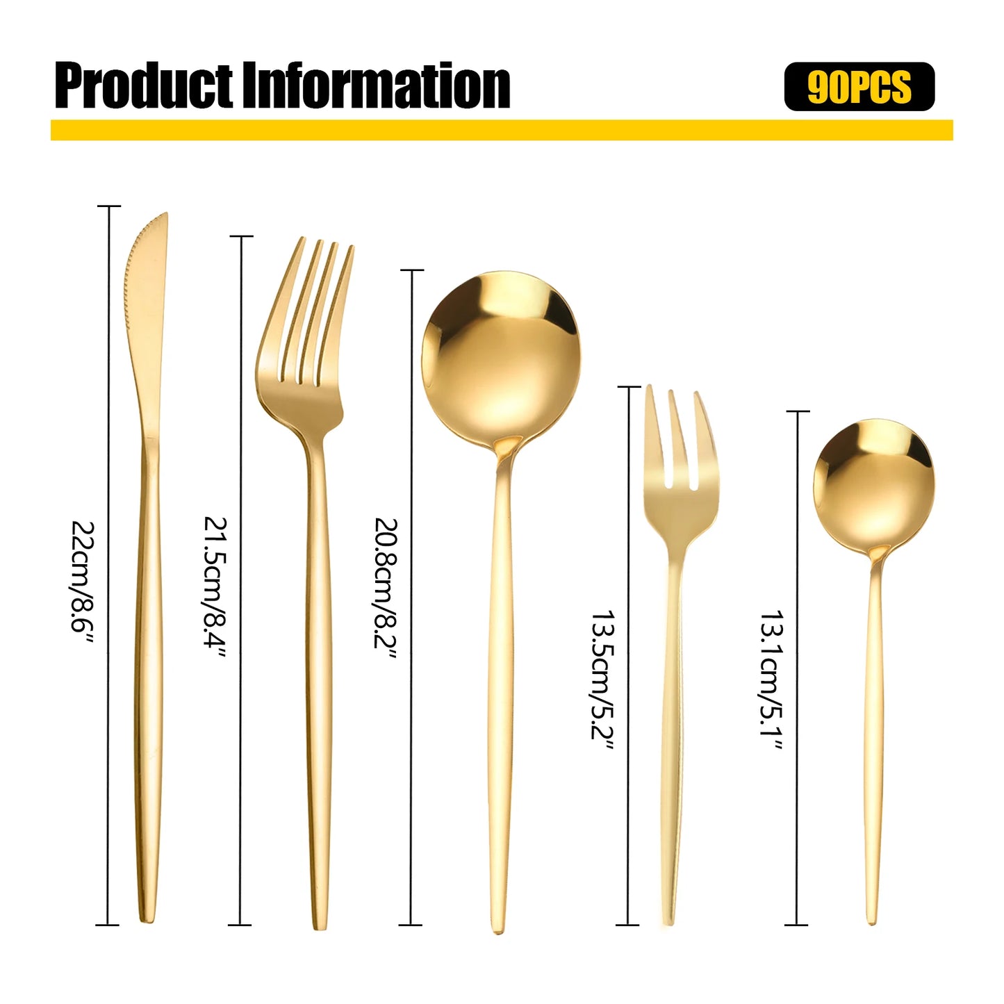 Stainless Steel Flatware Set Heavy Duty For Wedding Buffets