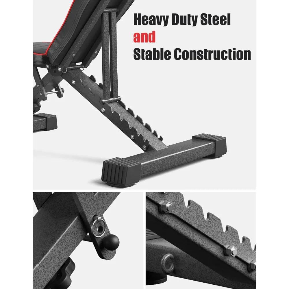 YTYIN 6 In 1 Multi Function Strength Training Weight Bench