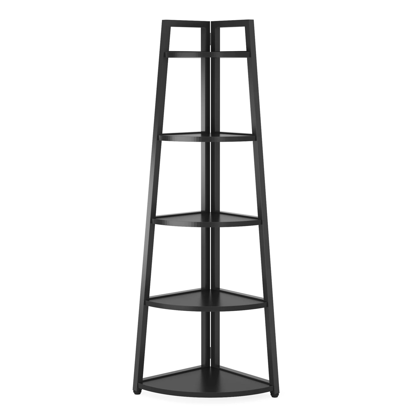 Tribesigns 5 Tier Corner Wood Bookshelf Organizer For Home
