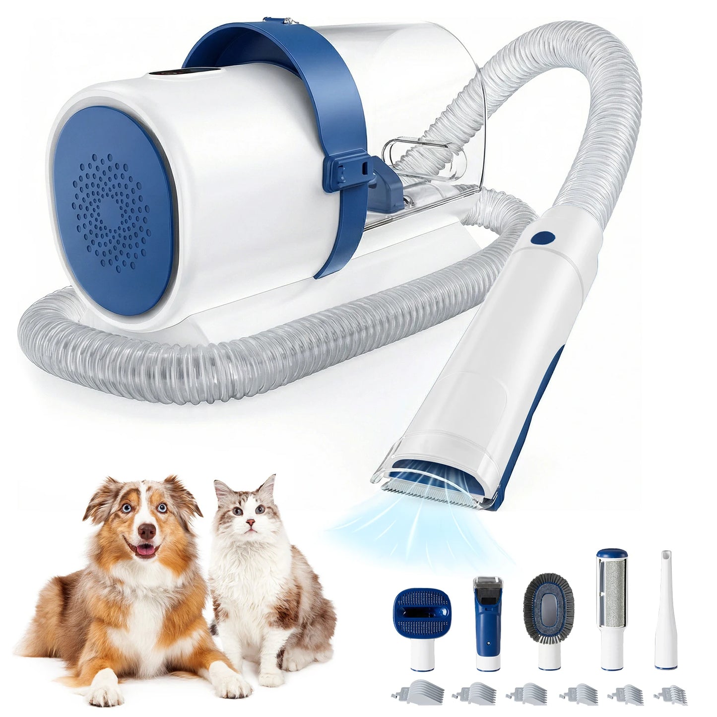 Professional Pet Grooming Vacuum Kit With Cordless Clippers For Pets