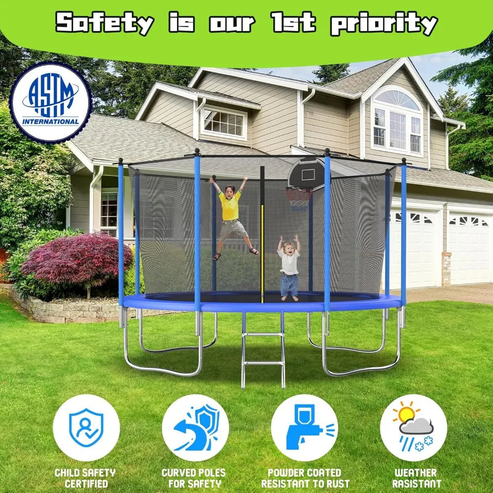 Ytyin Recreational Jumping Trampoline With Protective Safety Net