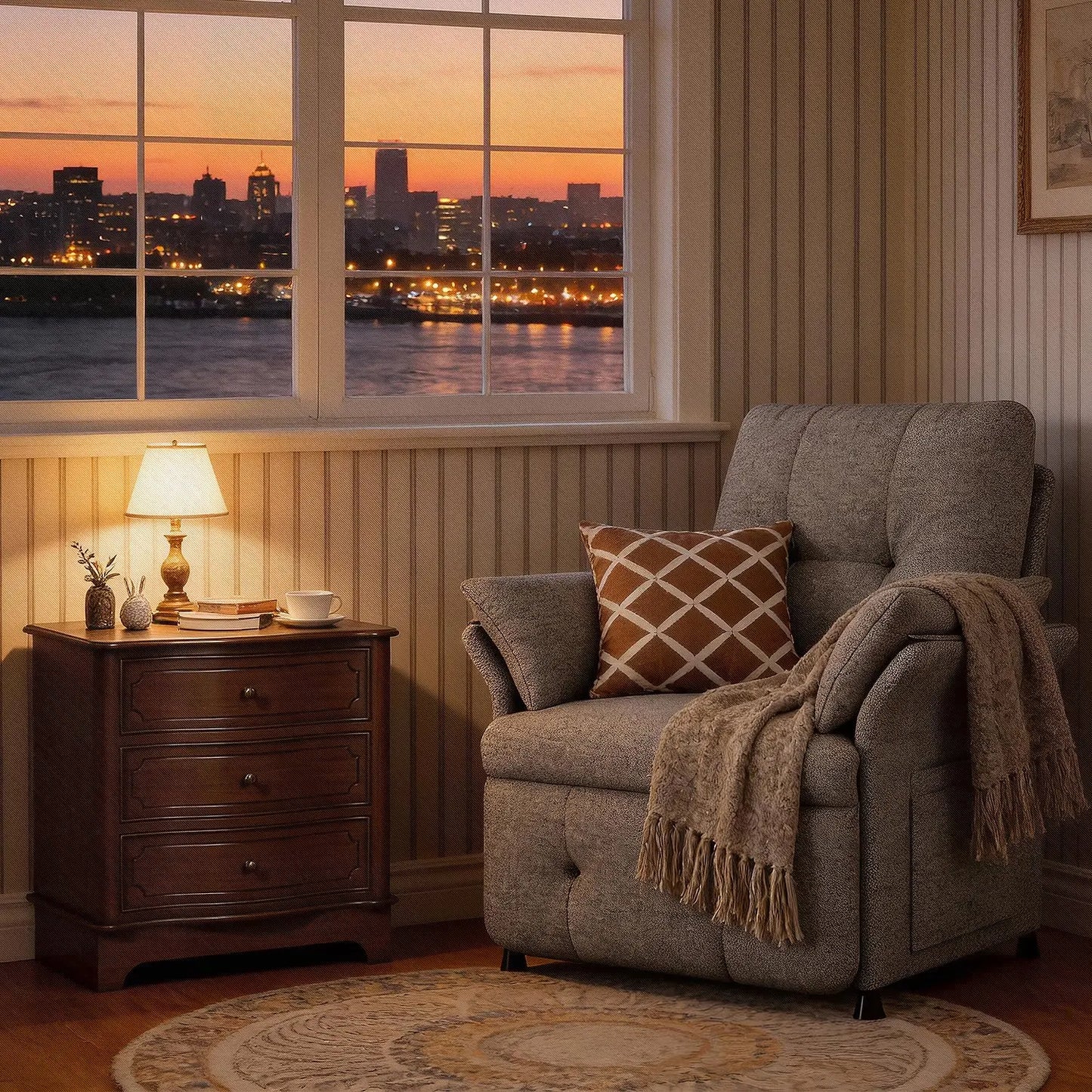 Power Recliner Chair For Adults With Heat And Massage