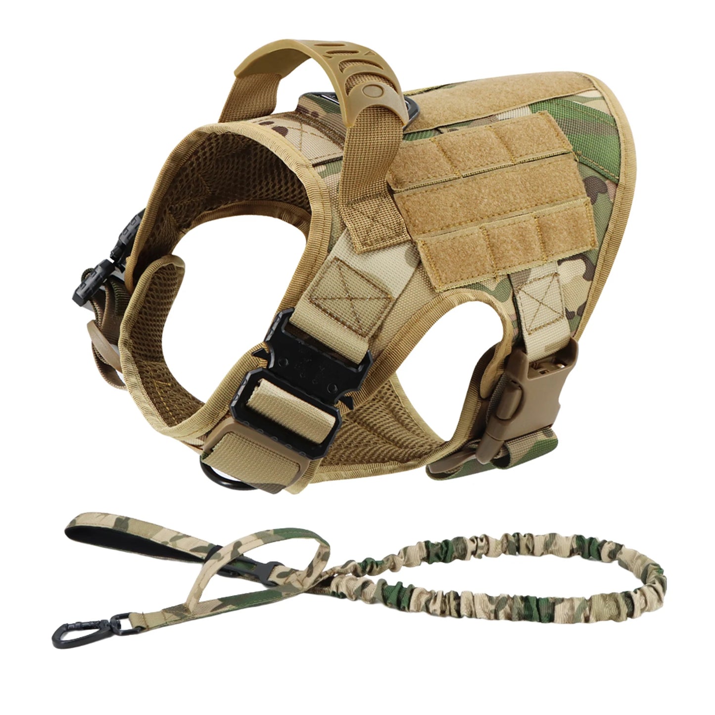 Padded Nylon Dog Harness And Leash Set For Training And Walking