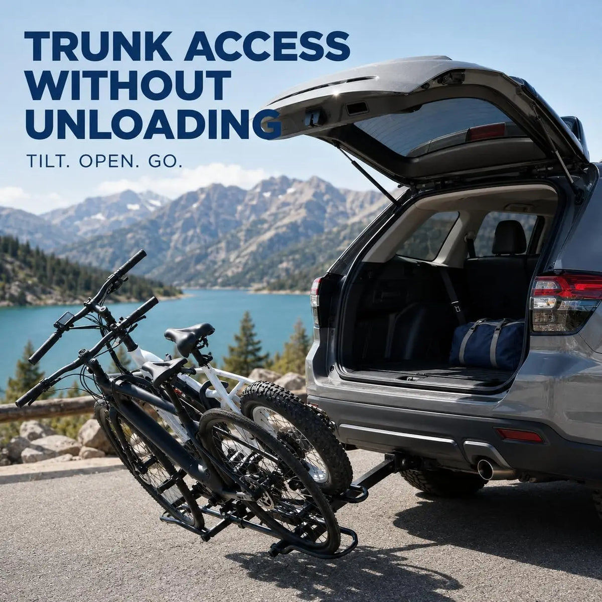 Two Bike Heavy Duty Hitch Mount Rack for Cars SUVs