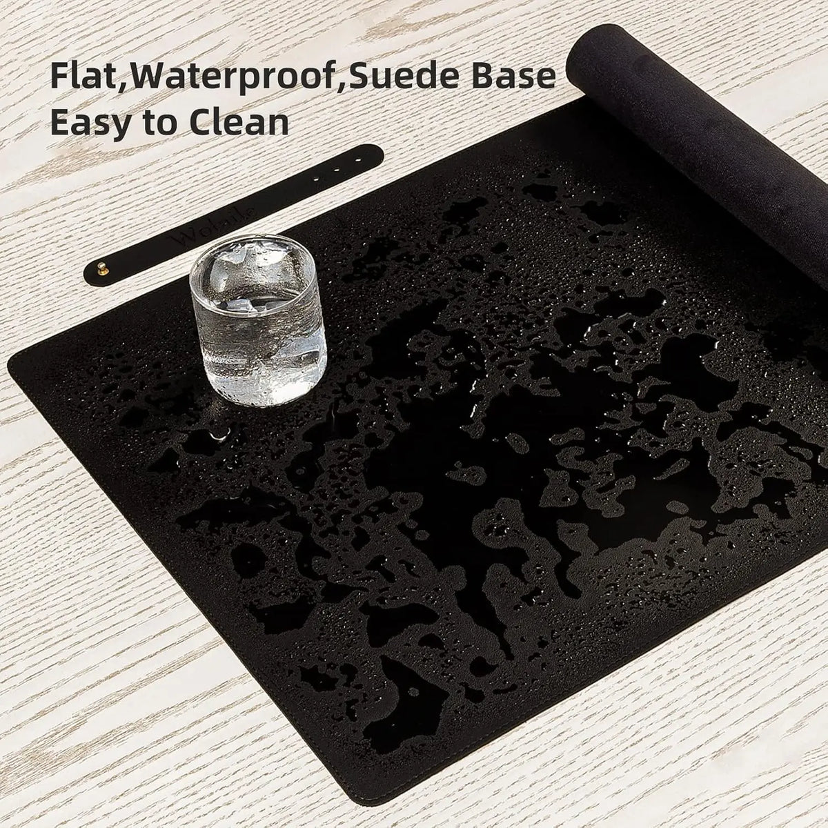 Waterproof PU Leather Desk Mat For Mouse Control And Writing