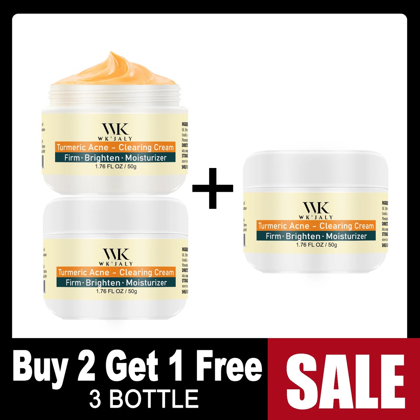Kyliefit Turmeric Acne Cream For Brightening And Moisturizing Skincare