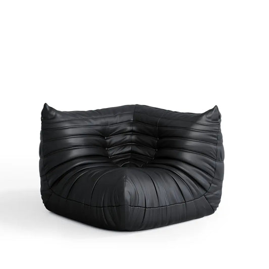 Bag Chair Fireside Chair Lazy Floor Sofa, Faux Leather Giant Corner Bean Bag Sofa, HighResilience Memory Foam Armless Foam Loun