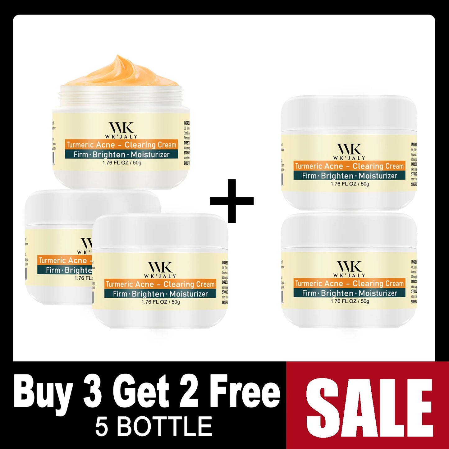 Kyliefit Turmeric Acne Cream For Brightening And Moisturizing Skincare