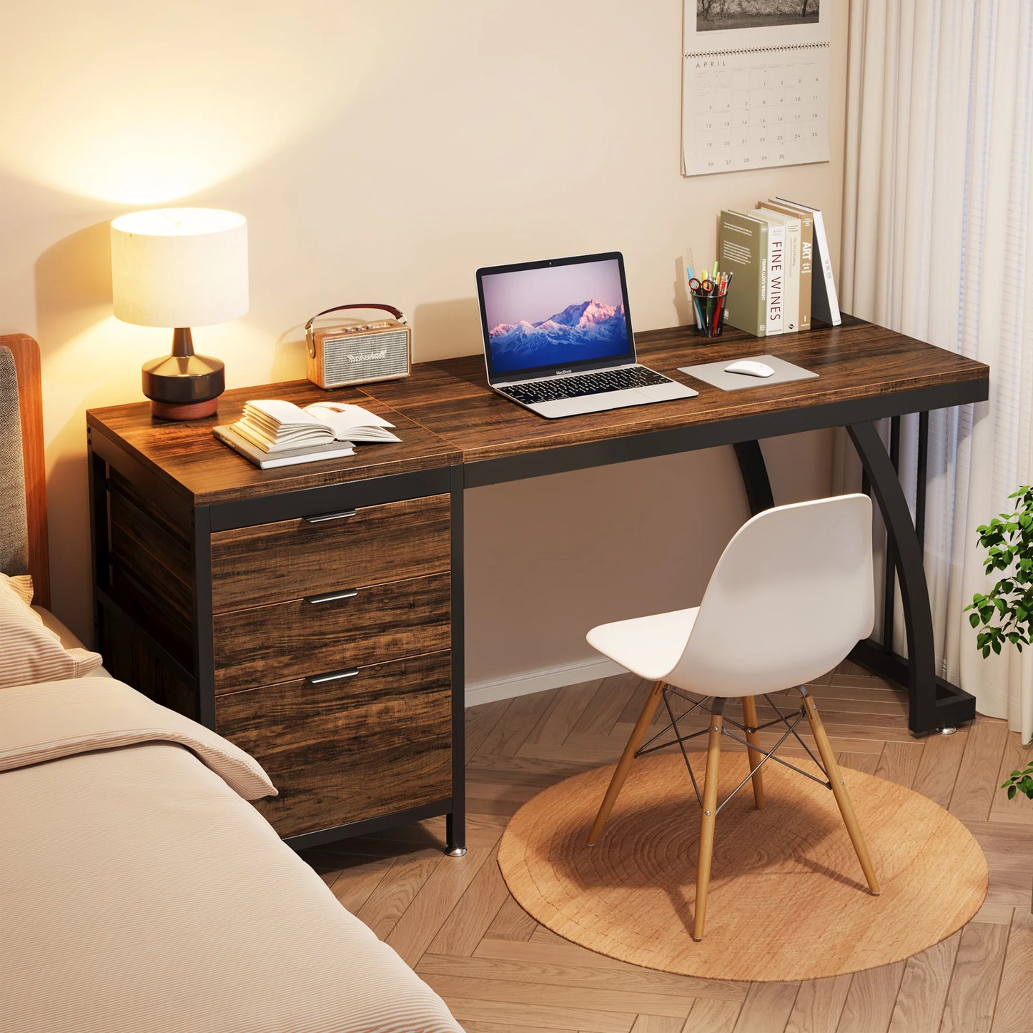 Tribesigns Computer Desk With 3 Drawers For Home Office