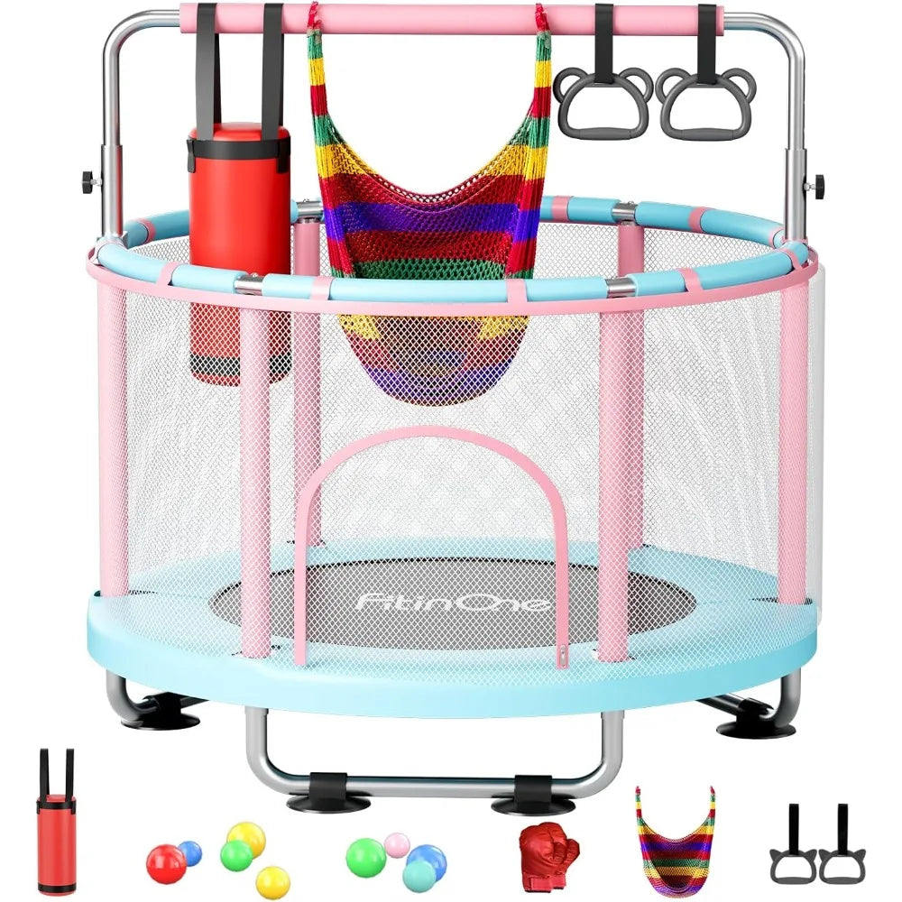 Ytyin Kids Mini Trampoline With Safety Swing Handle
