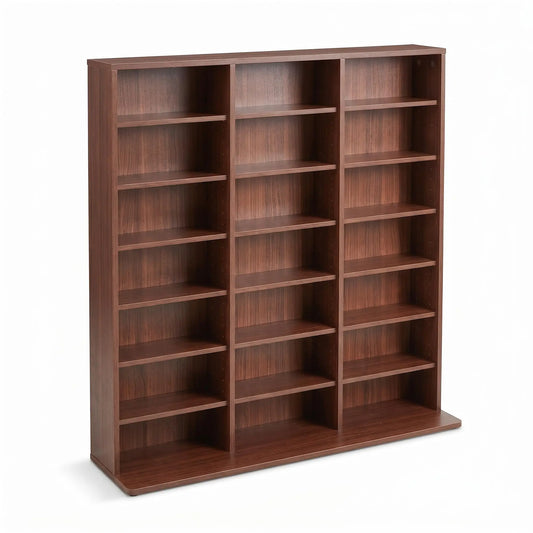 HiMISS 7 Tier Wooden Media Storage Tower For Home Office