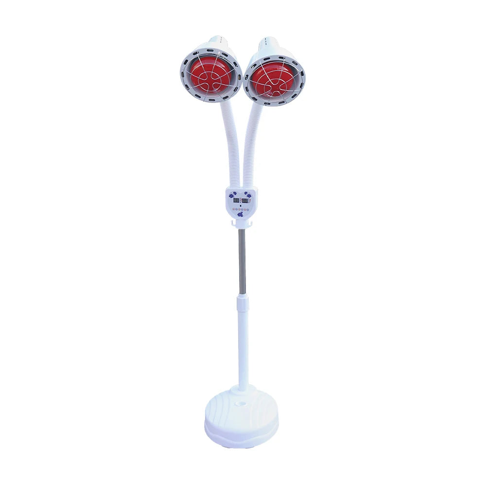 275W IR Infrared Red Heat Light Therapy Bulb Muscle Pain Relief Therapeutic Lamp Adjustable Floor Stand And Temperature