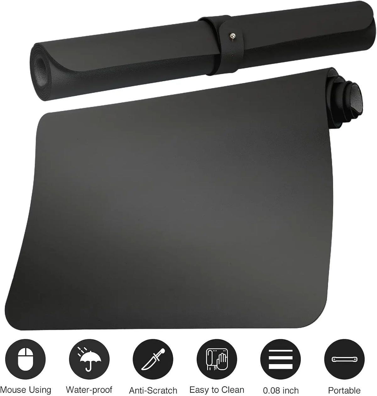 Waterproof Leather Desk Pad Protector For Home And Office Workspaces