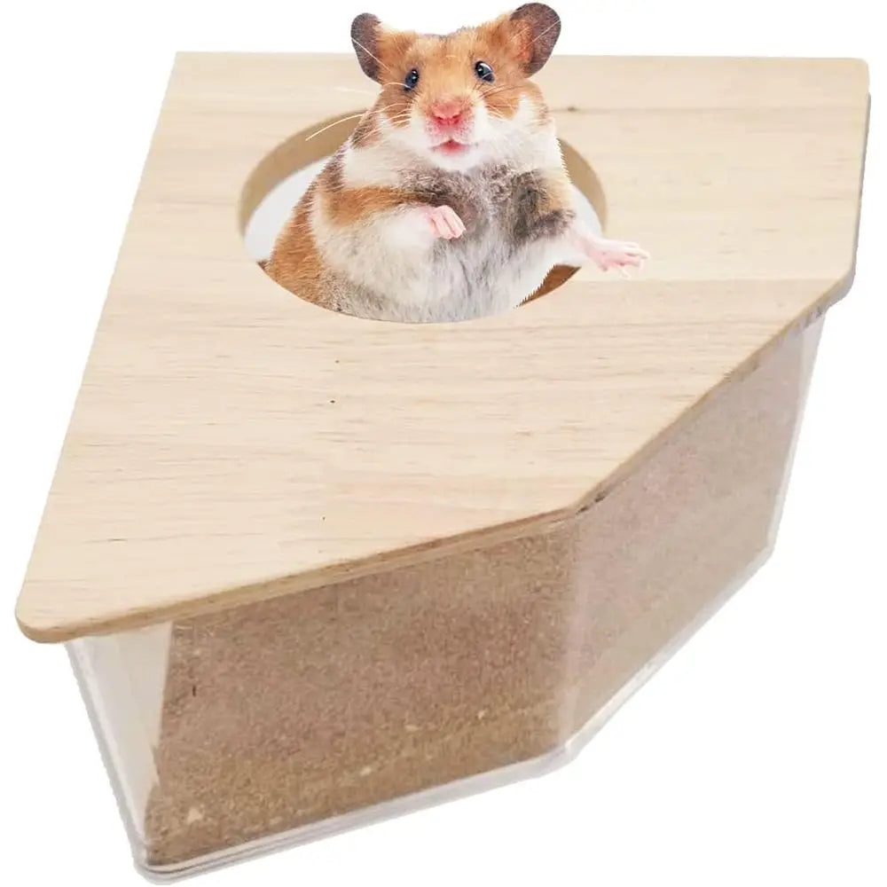 Hamster Sand Bath Box Transparent Acrylic Small Animals Shower Bathtub Guinea Pigs Digging Sand Container Cage Accessories for L