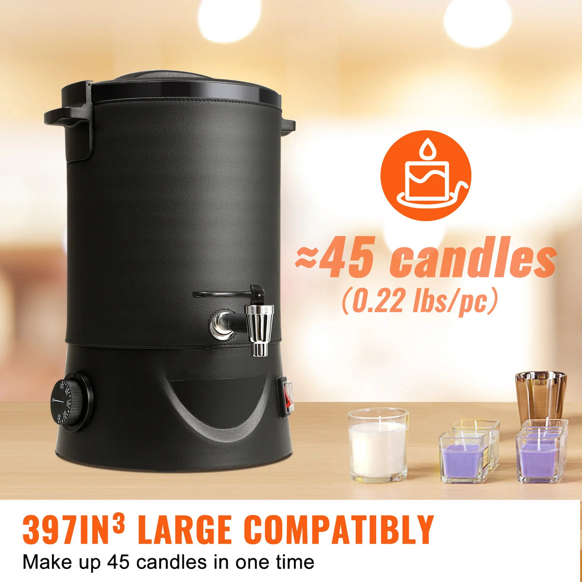 SucceBuy Electric Wax Melter With Easy Pour Spout For Candles