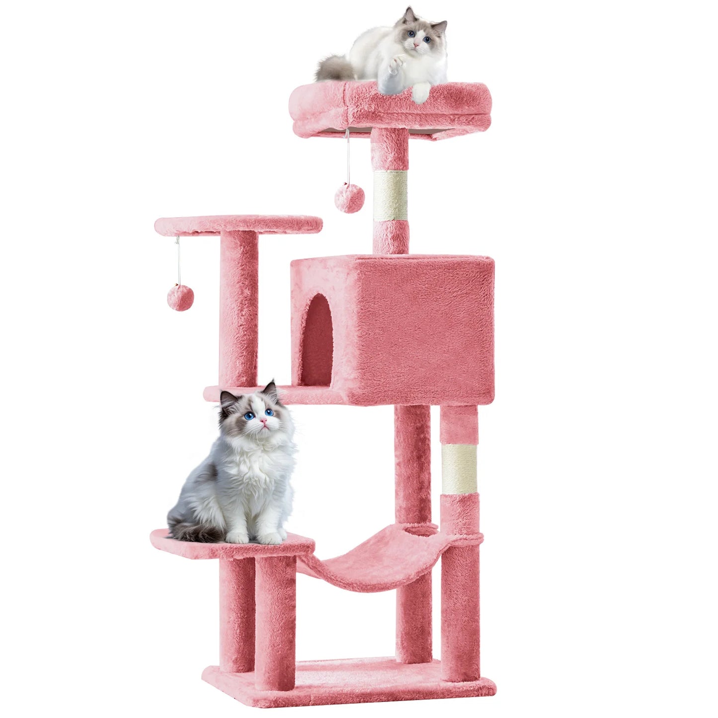 MCQ Four Tier Cat Tree Tower With Sisal Scratching Posts