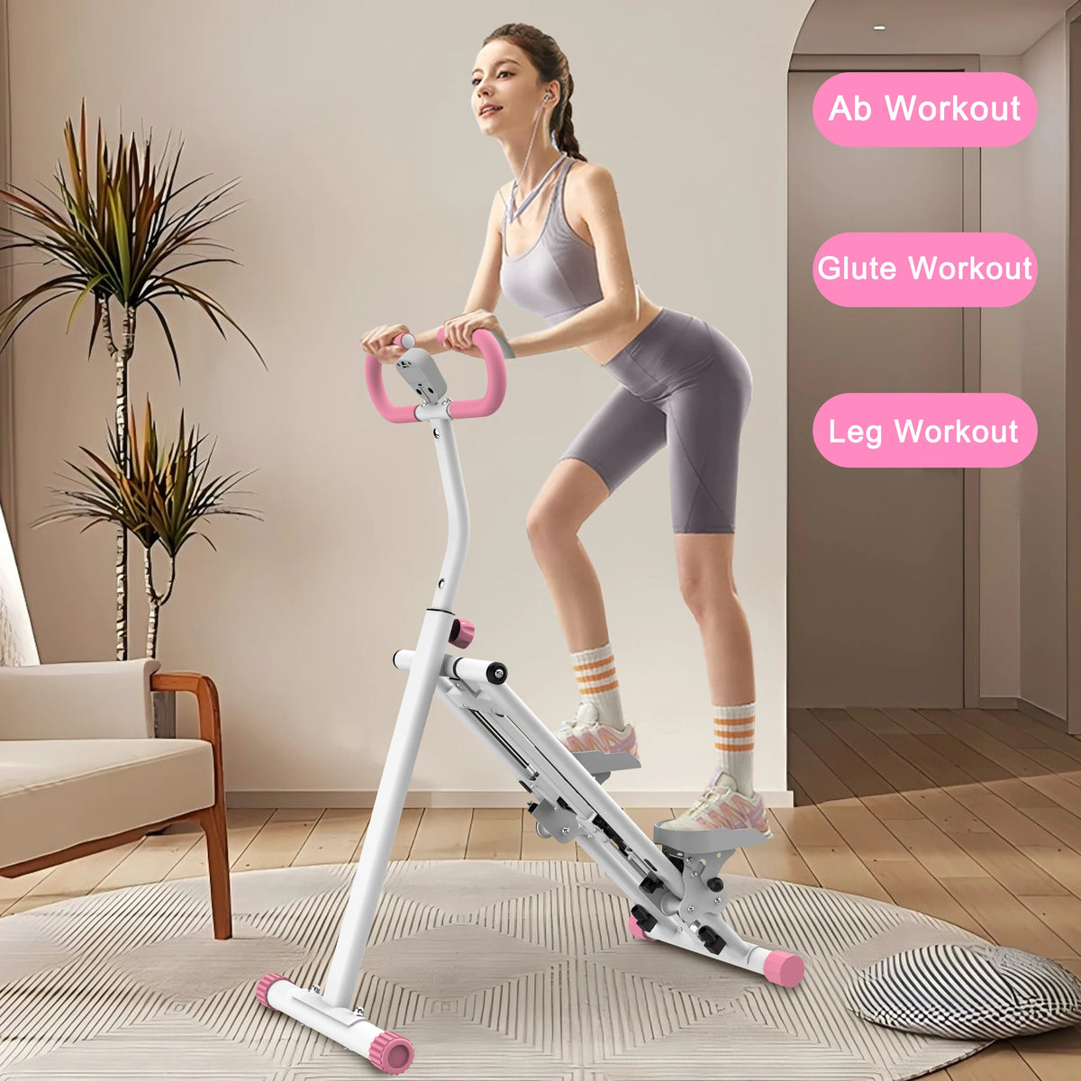 Vertical Climber Machine With Adjustable Resistance For Full Body Workouts