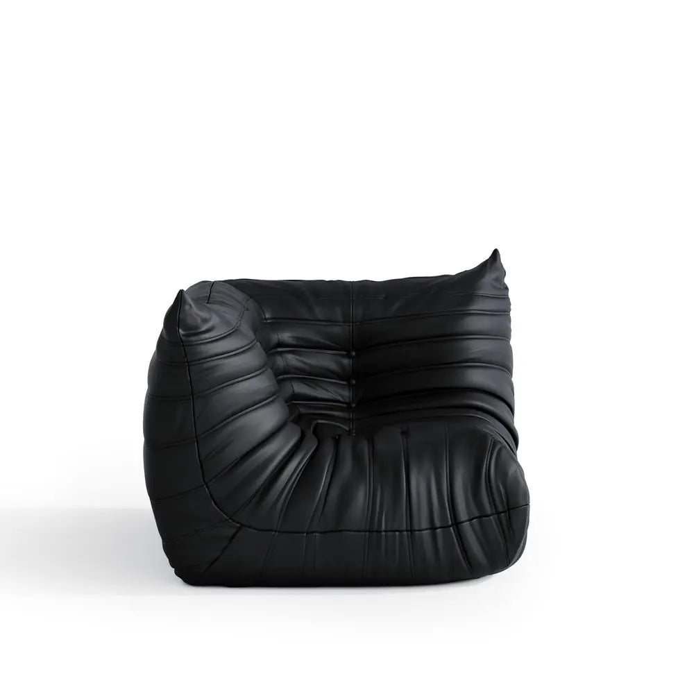 Bag Chair Fireside Chair Lazy Floor Sofa, Faux Leather Giant Corner Bean Bag Sofa, HighResilience Memory Foam Armless Foam Loun