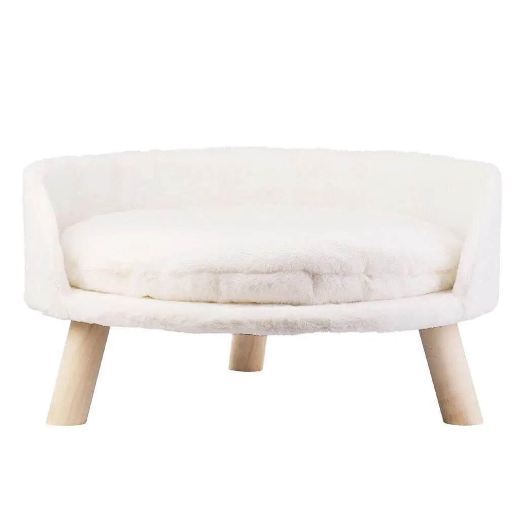 Luxury Plush Cat Bed With Cushion Pad And Warm Nesting Chair Design