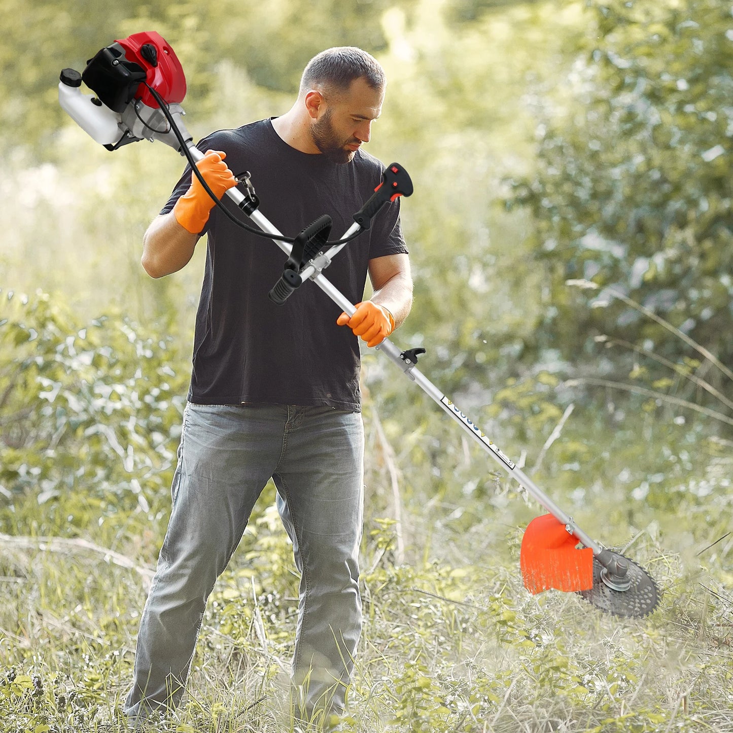 Gas Powered Weed Wacker 4-In-1 Attachment Kit Pro Heavy-Duty