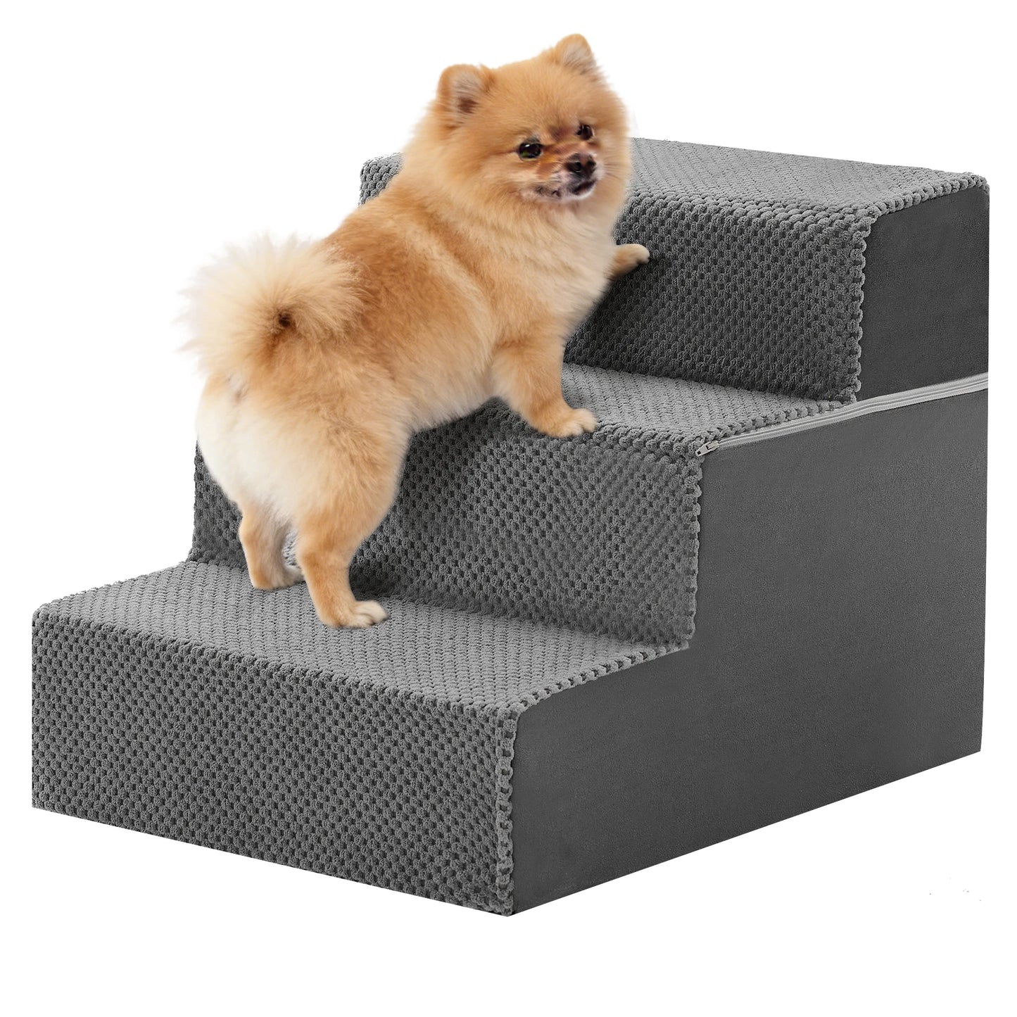 Foam Dog Stairs 3-5 Step Angled Ramp For Small Dogs