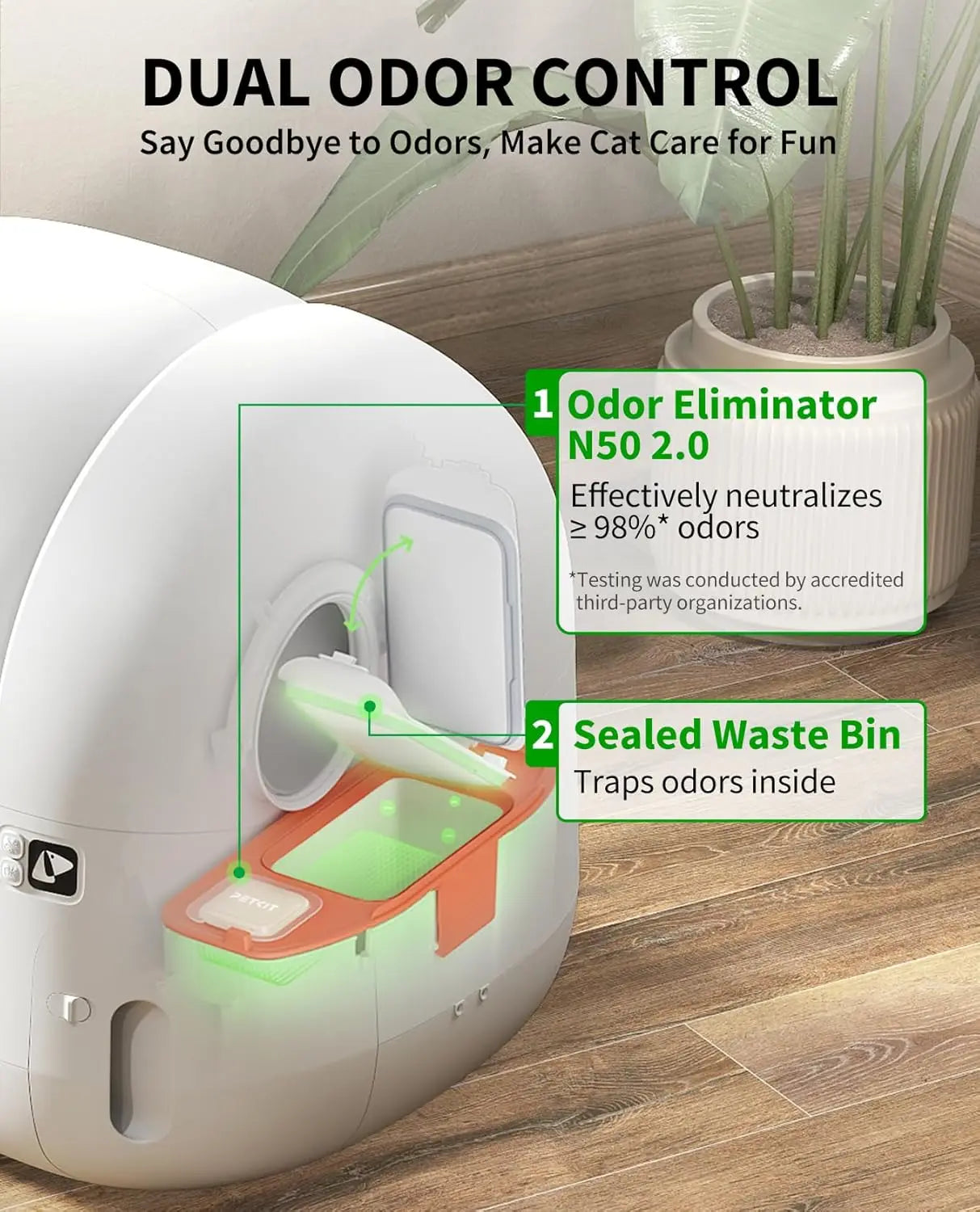 PuraMax 2 Automatic Self Cleaning Cat Litter Box With App Control