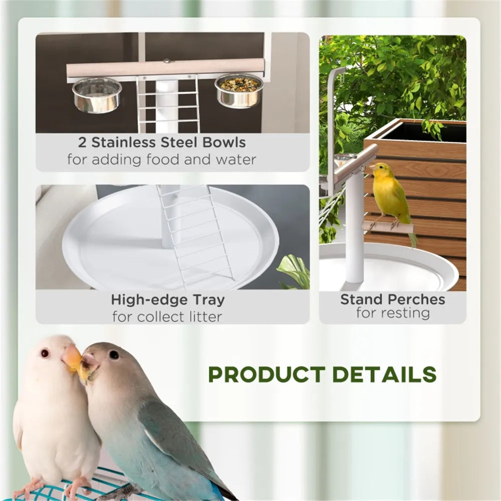 Bird Stand   Stable Parrot Bird Stand Wear-resistant Anti-slip Bird Perch in Multiple Sizes for All Pet Birds