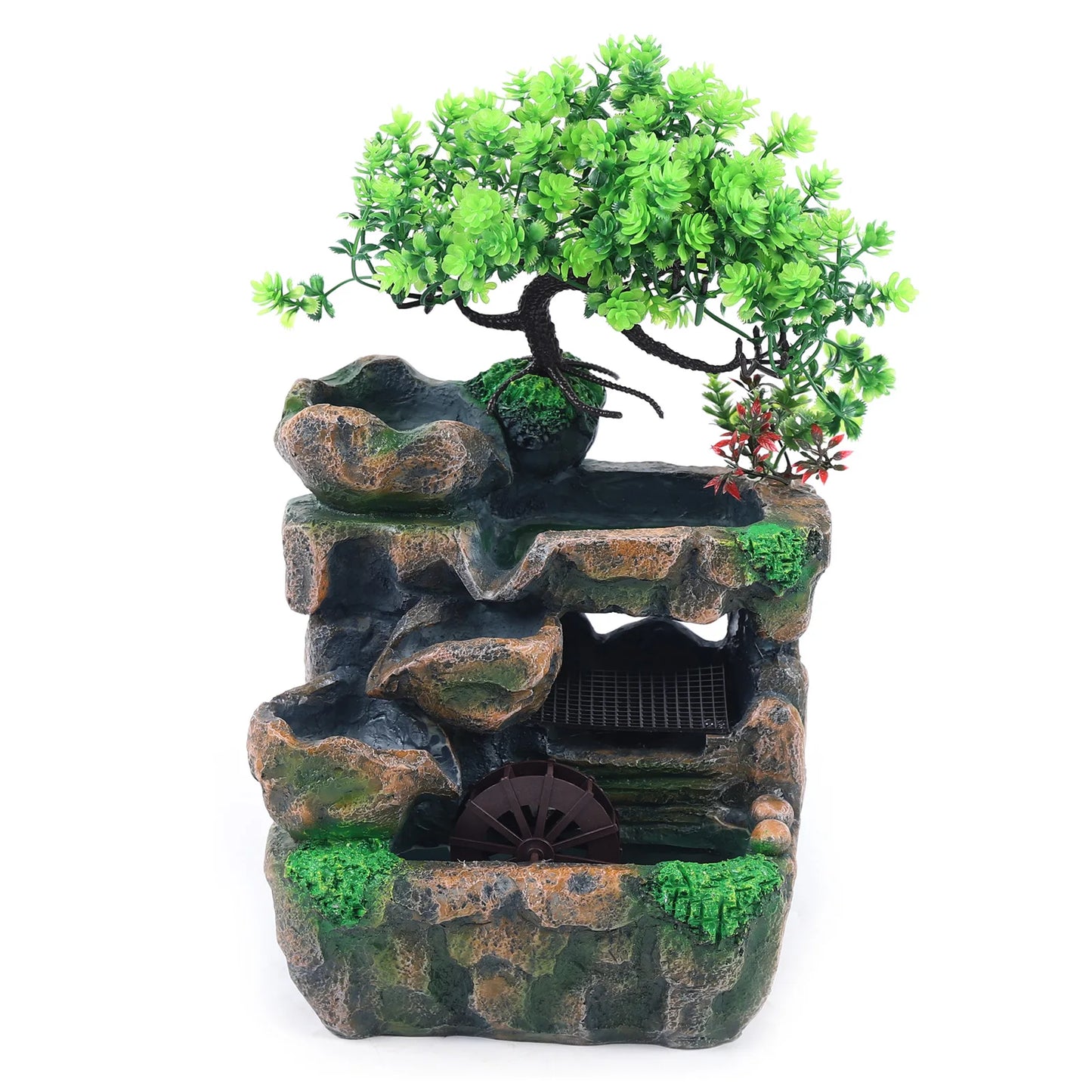 Indoor Room Waterfall Desktop Fountain Colour Changing Led Lighting Zen