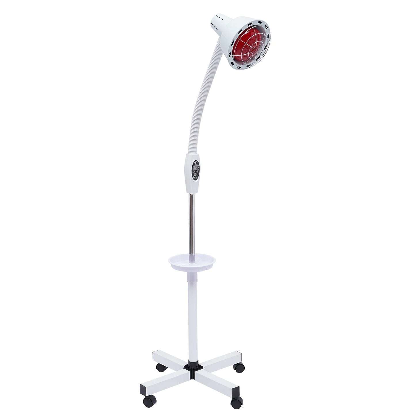 Bymaocar 275W Infrared Heat Lamp With Flexible Arm Remote 110V