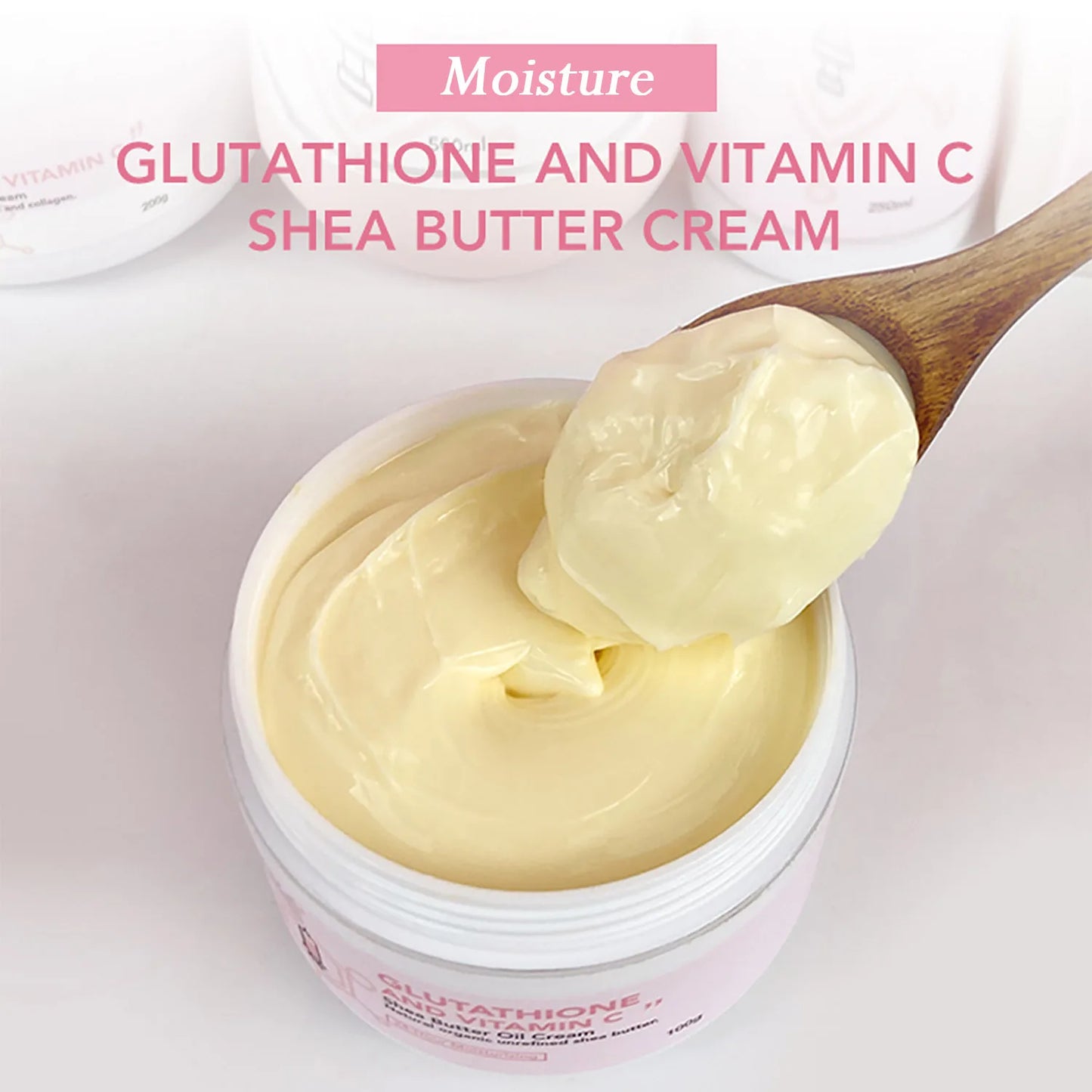 AILKE Glutathione Vitamin C Shea Butter Brightening Face Body Cream
