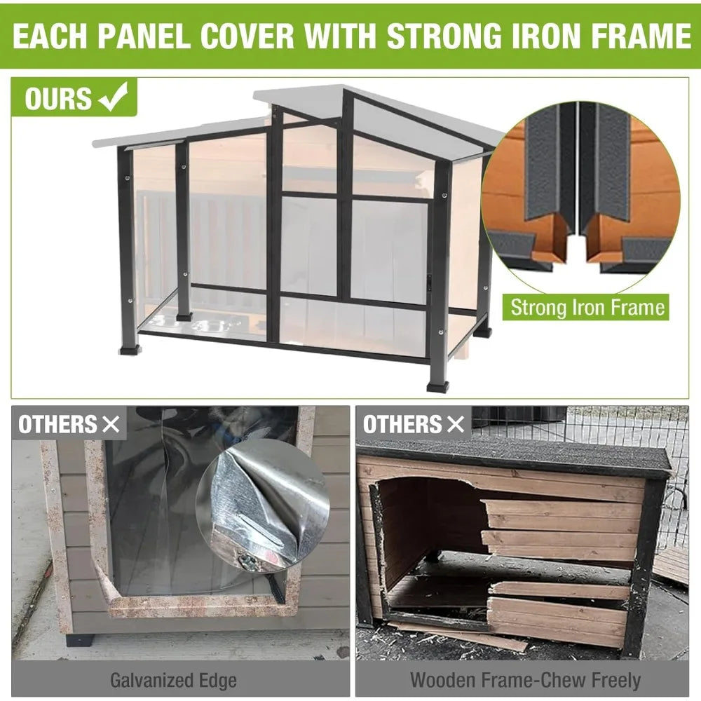 GUTINNEEN Heated Outdoor Dog House With Weatherproof Insulation