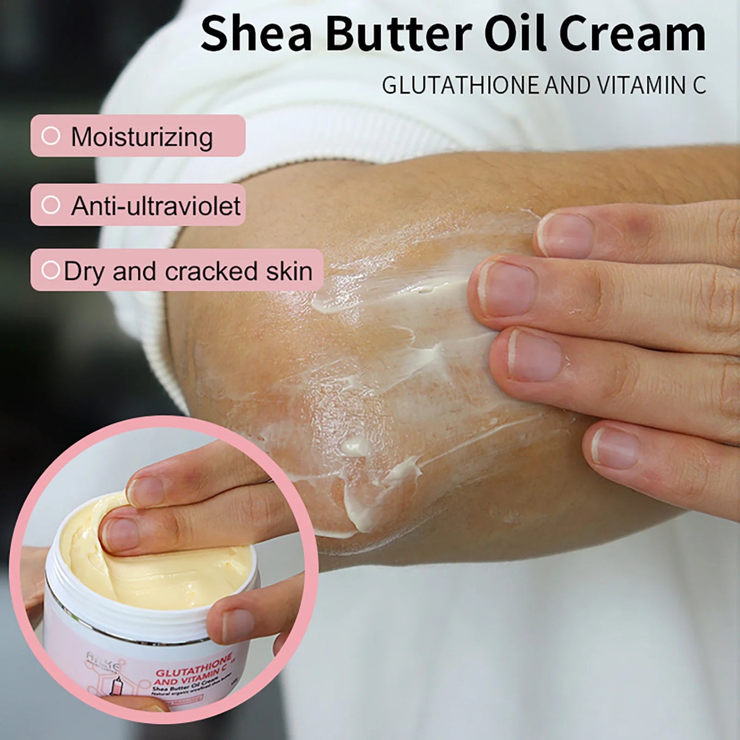 AILKE Glutathione Vitamin C Shea Butter Brightening Face Body Cream