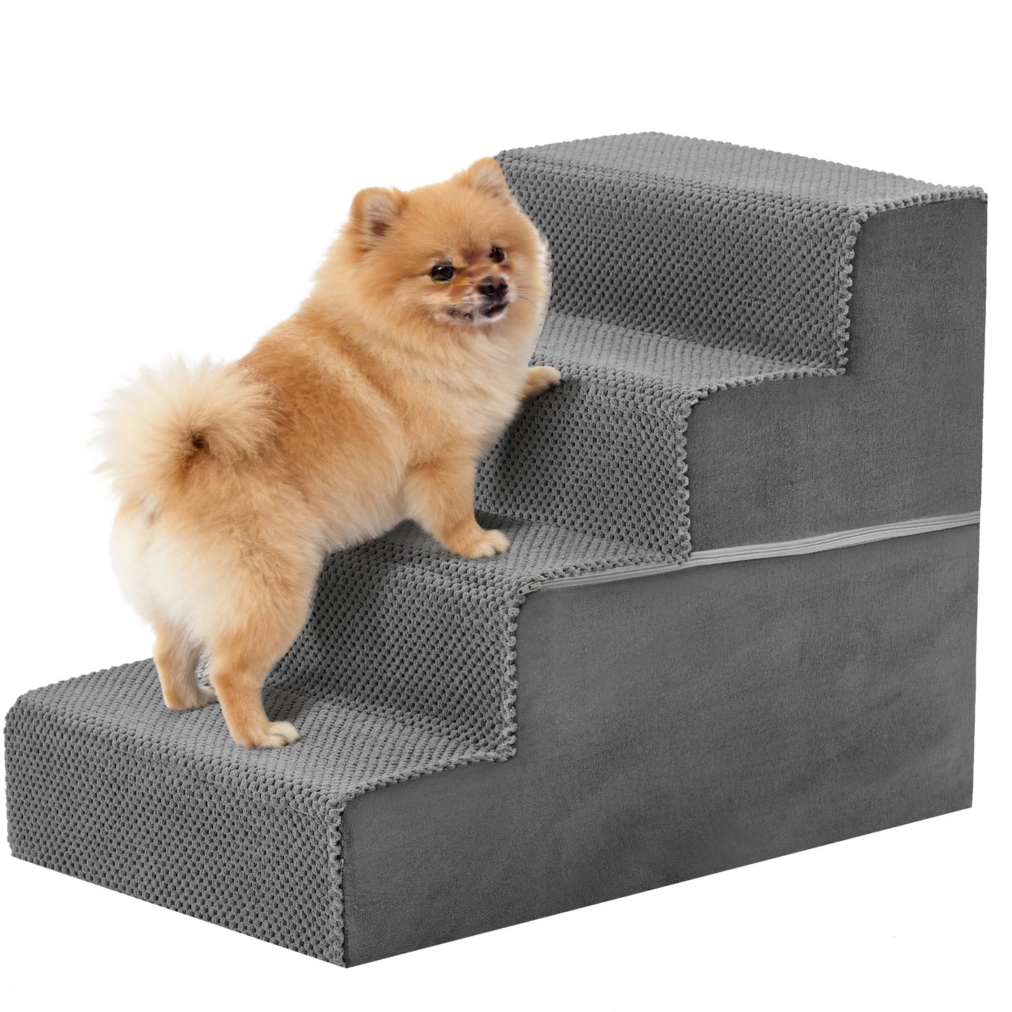 Foam Dog Stairs 3-5 Step Angled Ramp For Small Dogs