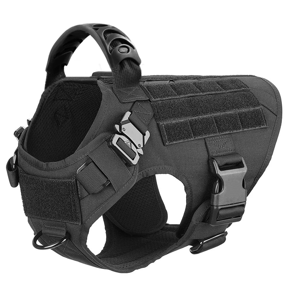 Padded Nylon Dog Harness And Leash Set For Training And Walking