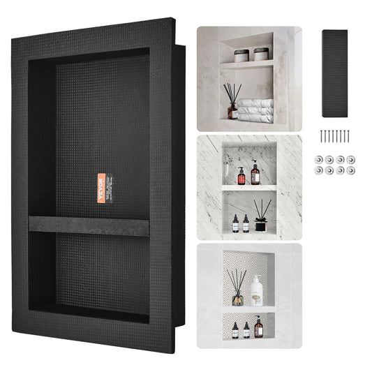 Recessed Wall Shower Niche Ready For Tile Corner Soap Shelf.