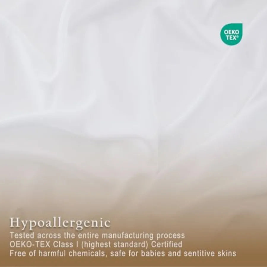 Luxury Cooling Sheet Set - 100% Viscose from Bamboo, 4-Piece Bedding Set Size - 18" Extra Deep Pockets, Oeko-Tex Certified, Sil