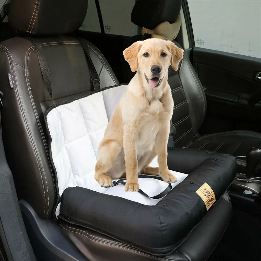 Bingopaw Waterproof Dog Car Seat Bed Removable Pad Safety Belt