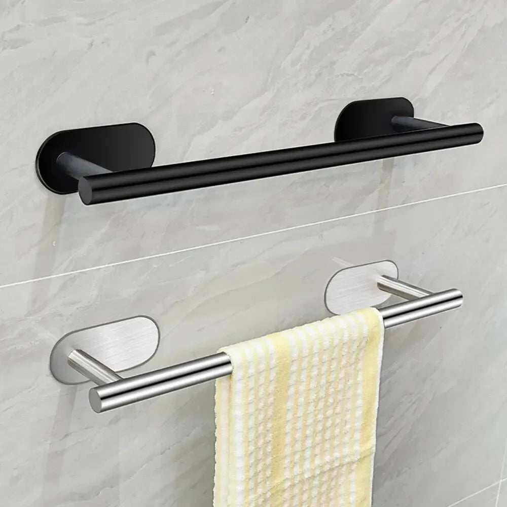 Stainless Steel Bathroom Hardware Set With Towel Bar And Ring