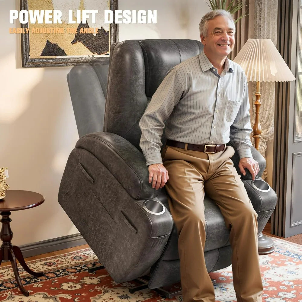 Flamaker Power Lift Recliner Chair With Cup Holders