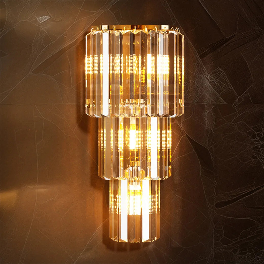 Crystal Wall Lamp LED Sconce For Living Room Bedroom