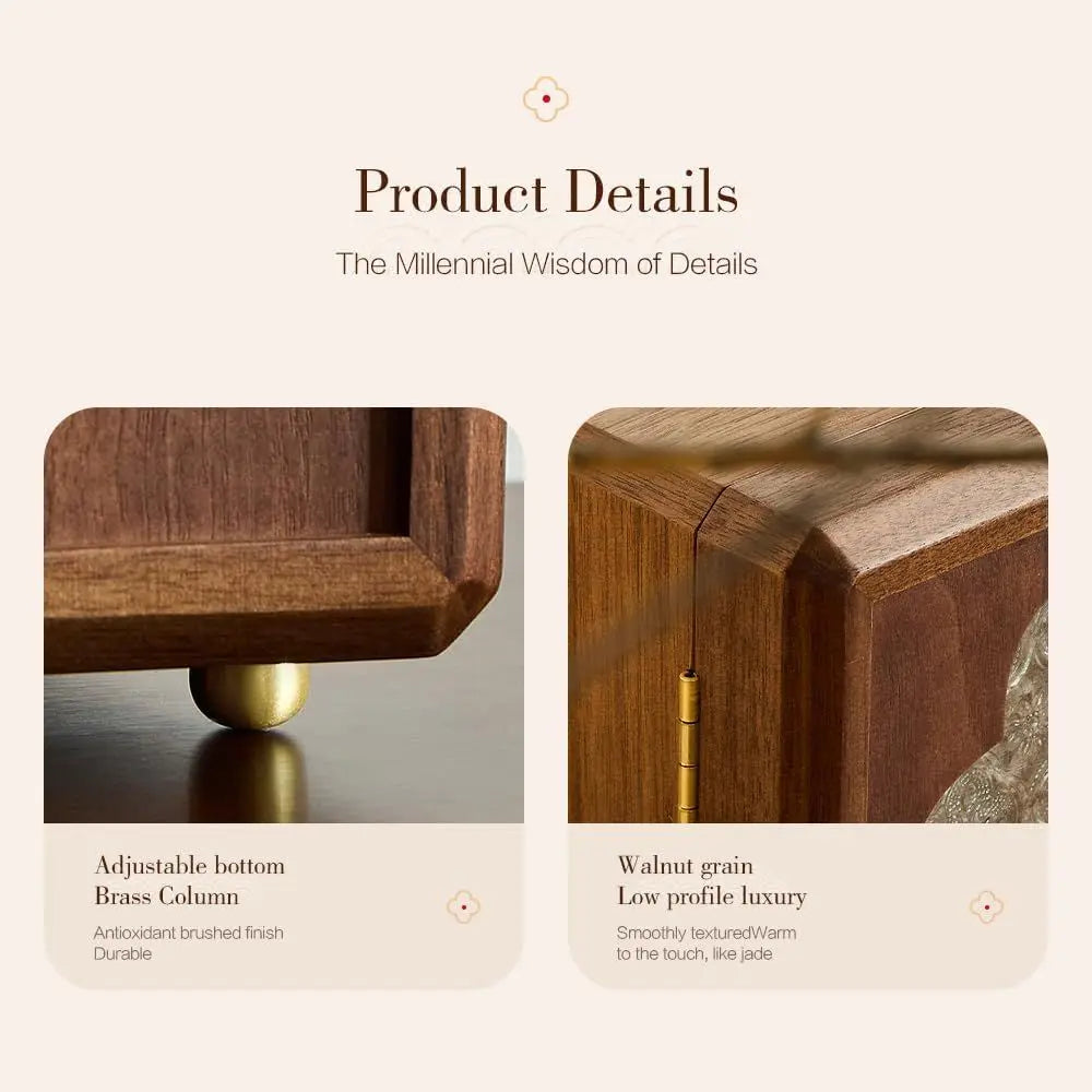 RBXC Handcrafted Wooden Jewelry Box With Velvet Interior