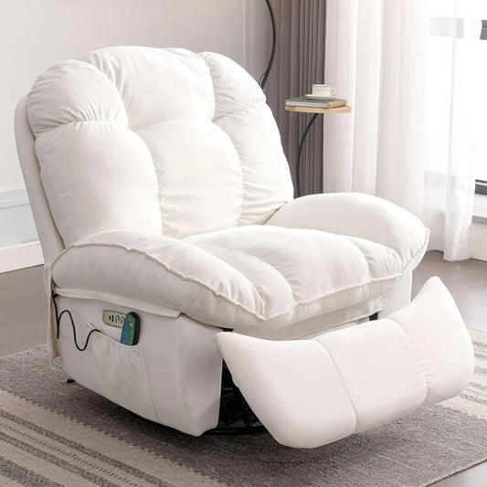 Power Recliner Chair Massage Rocker Recliner Chairs for Adults with Heated Oversized Rocker Swivel Chairs for Customized Comfort