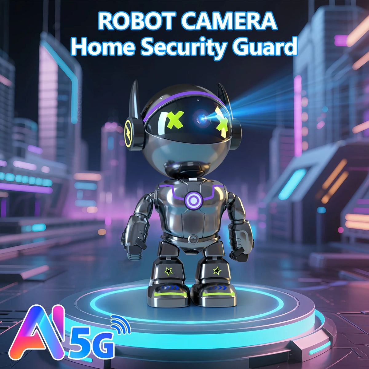5MP HD Smart Phone Robot Camera, Indoor Cameras With Audio And Video, Security Cameras Wireless Outdoor Indoor, Pet Camera For C