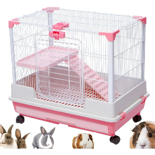 Multi Level Small Animal Cage With Spacious Playpen