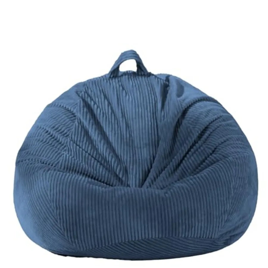 Stuffed Animal Storage Bean Bag Chair Cover No Filler,Large Toy Storage Organizer and Comfy Sofa Chair for Playroom, Teens Adul